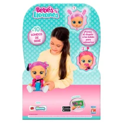 Bebés Llorones Muñeca Dressy Dotty con Traje de Conejo