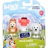 Bluey Mini Muñecos 2 Pack Lila y Bingo