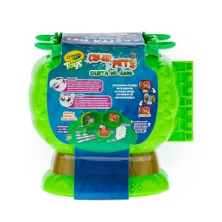 Crayola Color Pets Set de Juego Tree House con 2 Mascotas, Cepillo de Baño, 3 Plumones y Planillas de Stickers