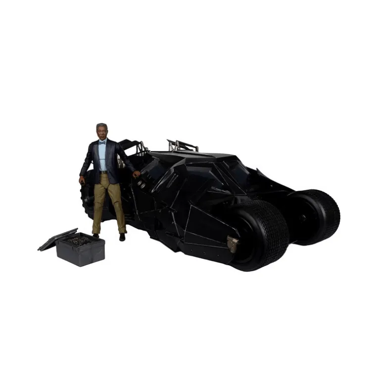DC McFarlane Batimovil The Dark Knightt Lucius Fox