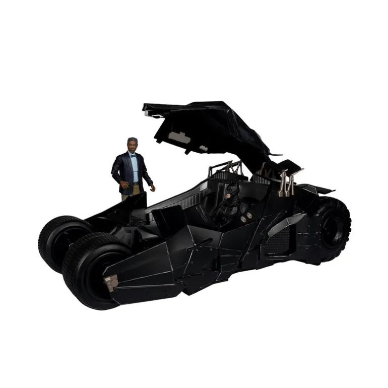 DC McFarlane Batimovil The Dark Knightt Lucius Fox