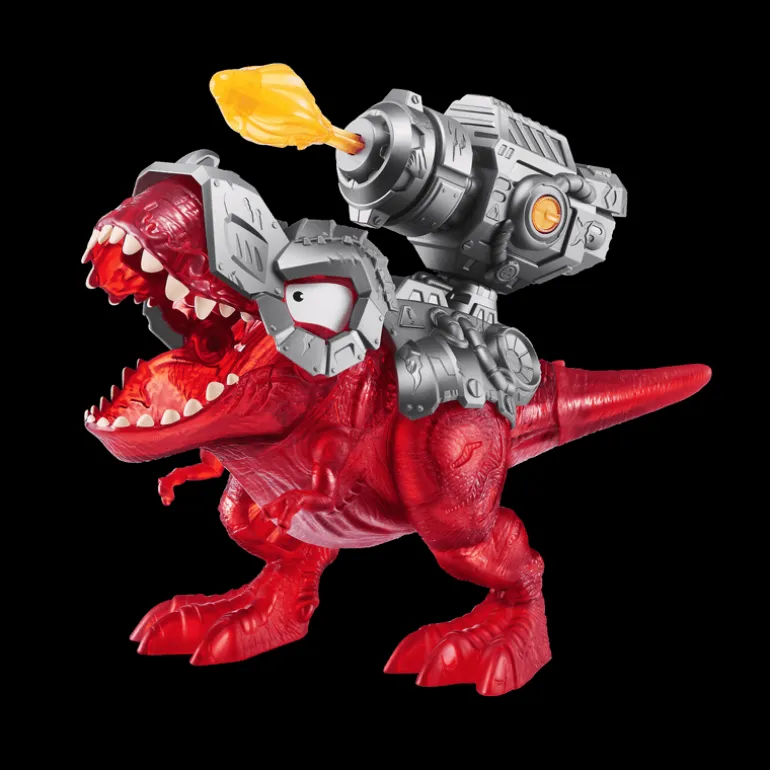 Dinosaurios de Batalla 2 Figuras Smashers T-Rex Rojo