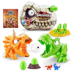 Dinosaurios de Batalla con 2 Figuras Smashers T-Rex