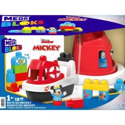 Disney Mickey Mouse Barco Mega Bloks Incluye a Mickey Mouse