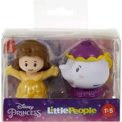 Disney Princesas La Bella y La Bestia Little People 2 Pack con Bella y la Sra. Potts