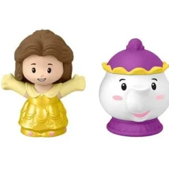 Disney Princesas La Bella y La Bestia Little People 2 Pack con Bella y la Sra. Potts