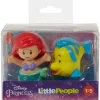 Disney Princesas La Sirenita Little People 2 Pack con Ariel y Flanders