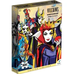 Disney Rompecabezas Arte Pop de Villanos de 500 Piezas