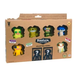 Fuggler collectible figures 8 pack Rabbit Green,McGoo Green,Monster Green,Fox Blue,Monster Yellow,Munch Tie-Dye & 2 Surprise Fuggler