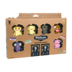 Fuggler collectible figures 8 pack Grin Yellow,Squidge Yellow,Alien Brown,Boogah Leopard,Squidge Purple,Mcgoo Lilac & 2 Surprise Fuggler FUG06000