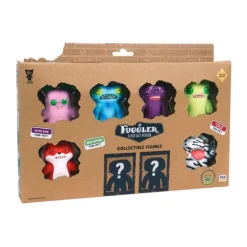 Fuggler collectible figures 8 pack Rabbit Lilac,Weirdo Blue,Alien Purple,Munch Green,Squirrel Red,Boogah Zebra, & 2 Surprise Fuggler FUG06000
