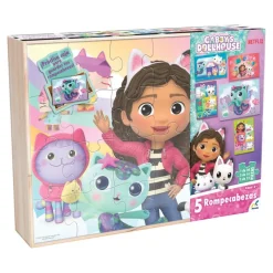 Gabby's Doll House Set de 5 Rompecabezas de 12 Piezas