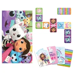 Gabby's Doll House Set de Juegos de Mesa 3 en 1