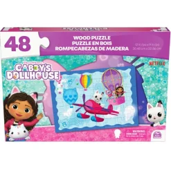Gabby's Doll House Rompecabezas de Madera 48 Piezas