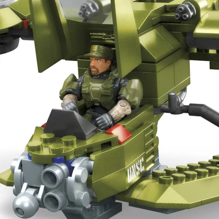 Halo Nave Misión Reconocimiento Mega Construx Incluye Figura de Master Chief