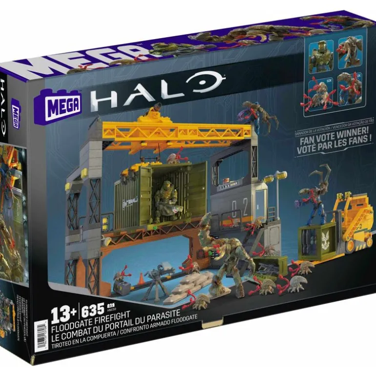 Halo Set Tiroteo en la Compuerta Mega Bloks con Mini Figuras