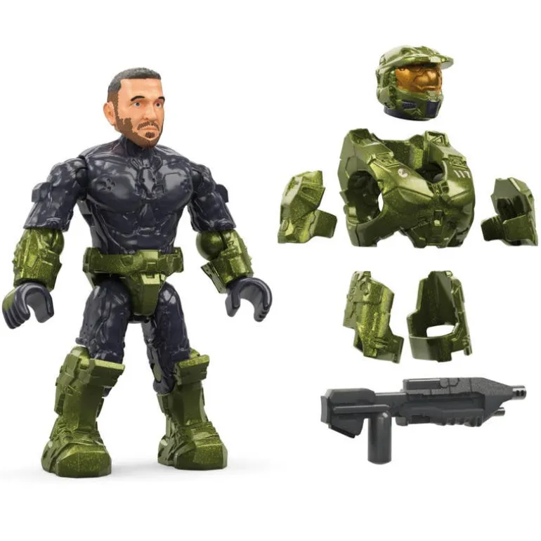 Halo Tanque Warthog del Fleetcom con 5 Mini Figuras de Mega Bloks