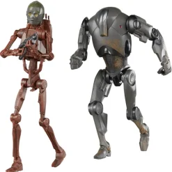 Hasbro Star Wars The Black Series, Star Wars: El Ataque De Los Clones, 2 Pack C3PO y Droid Bot F9222