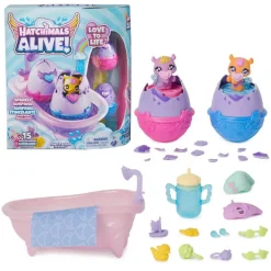 Hatchimals Bañeta con 2 Huuevos Sorpresa