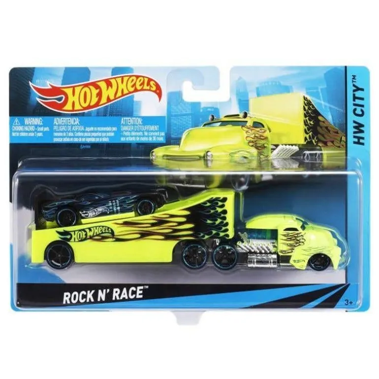 Hot Wheels Camión Rock N' Race con Coche a Escala