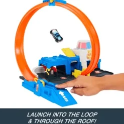 Hot Wheels City Pista de Juguete Súper Estación de Policía JBM71