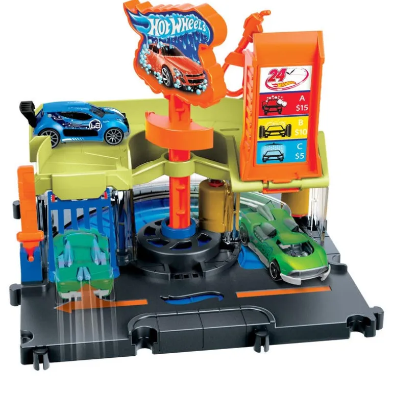 Hot Wheels City Set de Autolavado ¡Arma tu Ciudad!