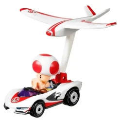 Hot Wheels Mario Kart Vehículo Toad con Glider