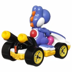 Hot Wheels Mario Kart Yoshi Kart Azul obscuro