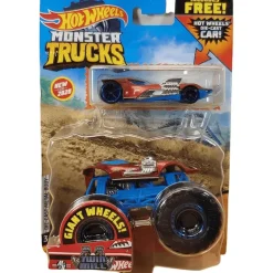 Hot Wheels Monster Truck Bone Shaker & DCC Set de 2 Vehículos