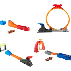 Hot Wheels Pista de Acrobacias con Lanzador y Auto de Carreras