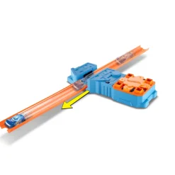 Hot Wheels Pista Track Builder Lanzador Motorizado y Auto de Carreras