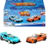 Hot Wheels Pull-Back Speeders 2 Pack Modelos: GT Scorcher & Porsche 911 GT3.Cuentan con Sistema de Fricción