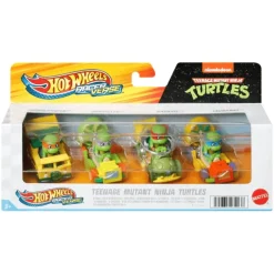 Hot Wheels RacerVerse Tortugas Ninja Paquete 4 Personajes HKD30