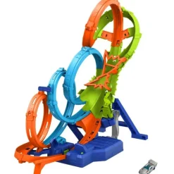 Hot Wheels Set de Pista Vueltas y Choques Desafiantes