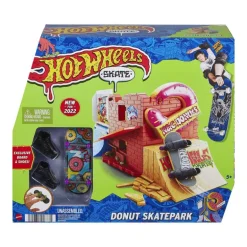 Hot Wheels Skate Park Donuts Incluye Patineta y Sneakers