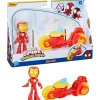 Iron Man Mini Muñeco Iron Man con Moto, Spidey y sus Amigos
