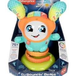 Juguete para Bebés Fisher-Price Dj Bouncy Salta y Aprende con Luces y Sonido