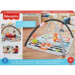 Juguete para Bebés Fisher-Price Gimnasio Actividades 3 en 1 con sonido