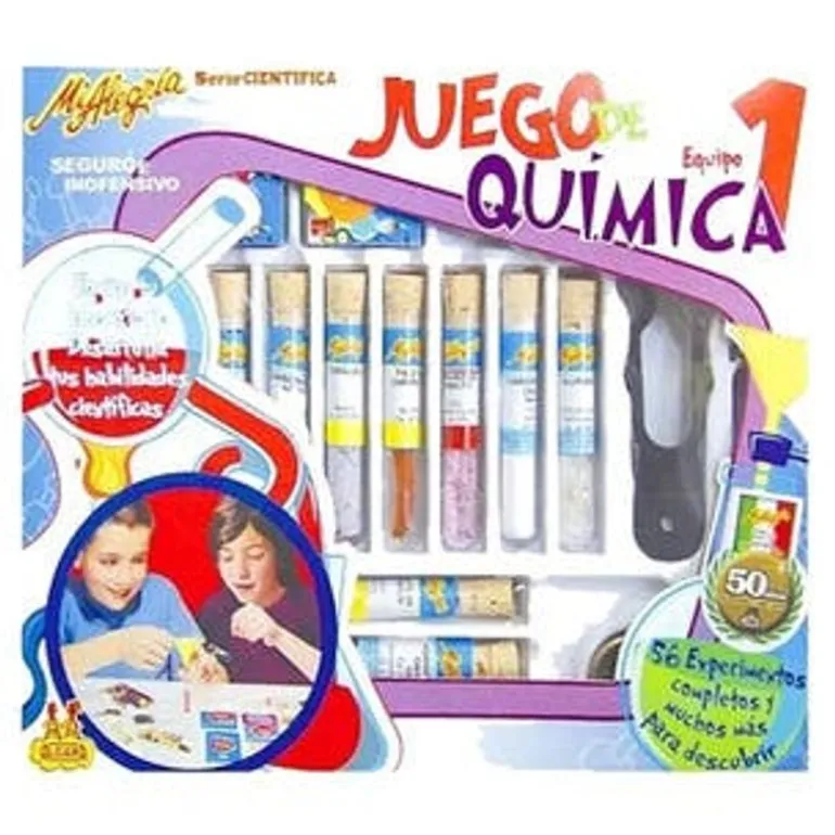 Juguetes Mi Alegría Química Chica con 56 Experimentos