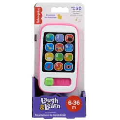 Juguetes para Bebés Fisher-Price Mi Primer Smartphone Rosa, Crece Conmigo