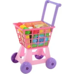 Juguetes Pre Escolar Carrito de Súper Mercado Rosa y Lila