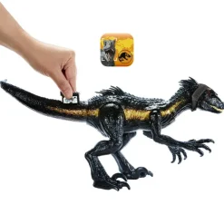 Jurassic World Dinosaurio de Colección Indo Raptor con 3 Modalidades de Ataque