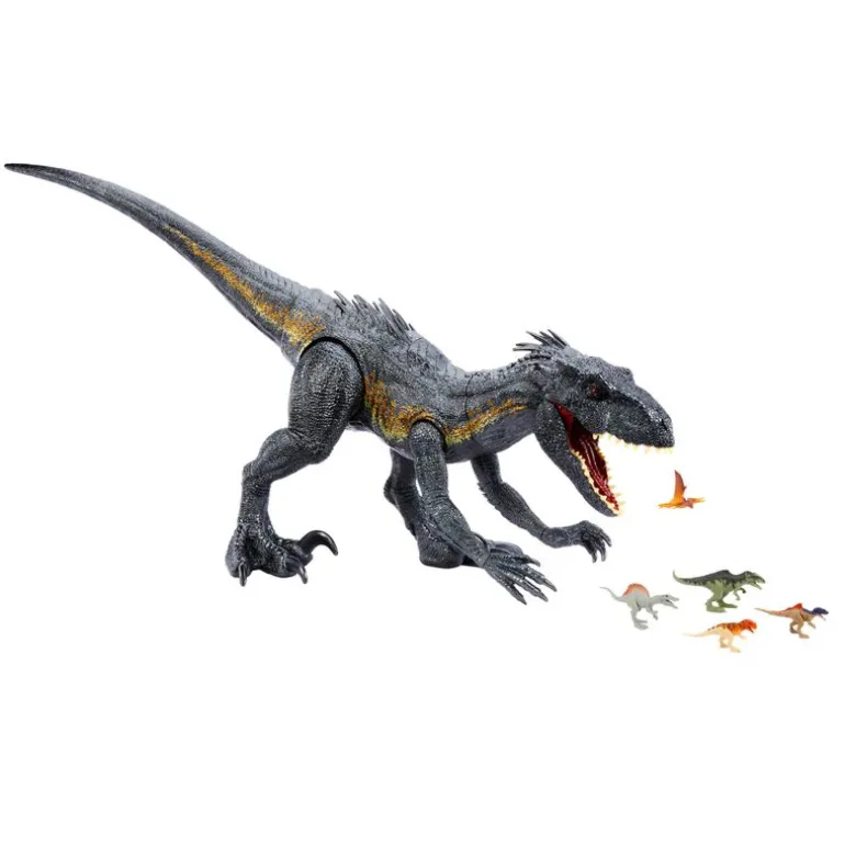 Jurassic World Dinosaurio Indo Raptor Súper Colosal Se puede Tragar hasta 20 Minifiguras *No Incluidas