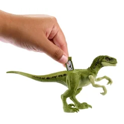 Jurassic World Animado Set de Juegos con Dos Dinosauiros, Motocicleta, Personaje Kenji y Realidad Aumentada
