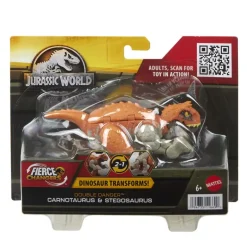 Jurassic World Dinosaurio Transformer Carnotaurus A Stegosaurus