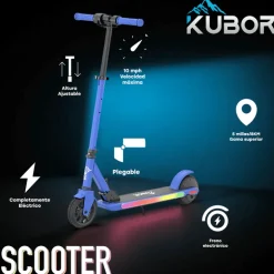 KUBOR Scooter Electrico Infantil FS08 Azul