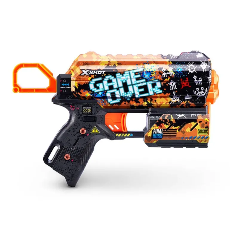Lanzador de Dardos X-Shot Flux Game Over con 12 Dardos