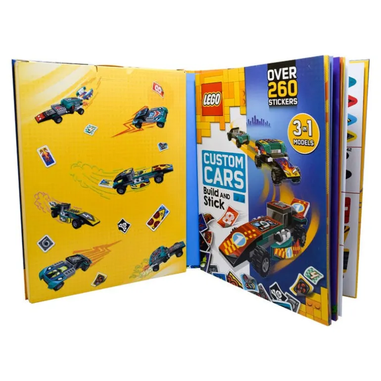 Lego Libro Construye Y Pega Superautos De Carrera