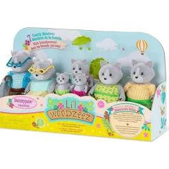 Lil Woodzeez Familia Gatos Con Abuelos