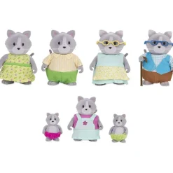Lil Woodzeez Familia Gatos Con Abuelos